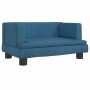 Sofá para niños de terciopelo azul 60x40x30 cm de , Mobiliario para bebés y niños pequeños - Ref: Foro24-3196317, Precio: 59,...