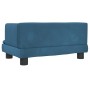 Sofá para niños de terciopelo azul 60x40x30 cm de , Mobiliario para bebés y niños pequeños - Ref: Foro24-3196317, Precio: 59,...