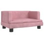 Sofá para niños de terciopelo rosa 60x40x30 cm de , Mobiliario para bebés y niños pequeños - Ref: Foro24-3196320, Precio: 58,...