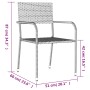 Juego de comedor de jardín 7 piezas ratán sintético negro de , Conjuntos de jardín - Ref: Foro24-3156751, Precio: 309,54 €, D...
