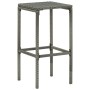 Taburetes de cocina con cojines 3 uds ratán sintético gris de , Taburetes de cocina - Ref: Foro24-313444, Precio: 149,17 €, D...