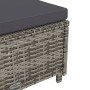 Tumbona de jardín con cojín de ratán sintético gris oscuro de , Tumbonas - Ref: Foro24-317178, Precio: 220,37 €, Descuento: %
