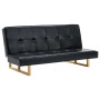 Sofá cama de cuero sintético negro de , Sofás - Ref: Foro24-247026, Precio: 280,07 €, Descuento: %