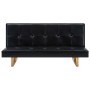 Sofá cama de cuero sintético negro de , Sofás - Ref: Foro24-247026, Precio: 280,07 €, Descuento: %