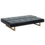 Sofá cama de cuero sintético negro de , Sofás - Ref: Foro24-247026, Precio: 280,07 €, Descuento: %