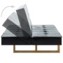 Sofá cama de cuero sintético negro de , Sofás - Ref: Foro24-247026, Precio: 280,07 €, Descuento: %