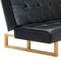 Sofá cama de cuero sintético negro de , Sofás - Ref: Foro24-247026, Precio: 280,07 €, Descuento: %