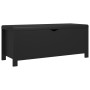 Caja de almacenaje y cojín madera ingeniería negro 105x40x45 cm de , Baúles de almacenamiento - Ref: Foro24-326769, Precio: 1...