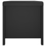 Caja de almacenaje y cojín madera ingeniería negro 105x40x45 cm de , Baúles de almacenamiento - Ref: Foro24-326769, Precio: 1...