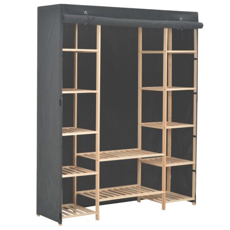 Armario de tela gris 135x40x170 cm de , Armarios roperos - Ref: Foro24-248197, Precio: 164,11 €, Descuento: %