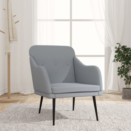 Sillón de tela gris claro 63x76x80 cm de , Sillones - Ref: Foro24-351474, Precio: 100,62 €, Descuento: %