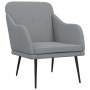 Sillón de tela gris claro 63x76x80 cm de , Sillones - Ref: Foro24-351474, Precio: 100,62 €, Descuento: %