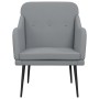 Sillón de tela gris claro 63x76x80 cm de , Sillones - Ref: Foro24-351474, Precio: 100,62 €, Descuento: %