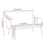 Banco de terciopelo negro 110x76x80 cm de , Bancos - Ref: Foro24-351469, Precio: 145,35 €, Descuento: %