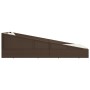 Tumbona cama de jardín ratán sintético marrón 110x200 cm de , Camas para exteriores - Ref: Foro24-42666, Precio: 302,09 €, De...