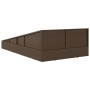 Tumbona cama de jardín ratán sintético marrón 110x200 cm de , Camas para exteriores - Ref: Foro24-42666, Precio: 302,09 €, De...