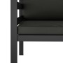 Sofá individual con cojines aluminio antracita de , Sofás modulares de exterior - Ref: Foro24-49241, Precio: 222,58 €, Descue...