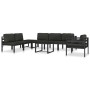 Sofá individual con cojines aluminio antracita de , Sofás modulares de exterior - Ref: Foro24-49241, Precio: 222,58 €, Descue...