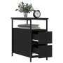 Mesita de noche madera de ingeniería negro 30x60x60 cm de , Mesitas de noche - Ref: Foro24-826063, Precio: 64,80 €, Descuento: %