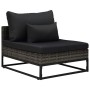 Set de sofás de jardín con cojines 4 pzas ratán sintético gris de , Sofás de exterior - Ref: Foro24-49530, Precio: 648,34 €, ...
