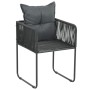 Sillas de jardín con cojines 2 unidades ratán sintético negro de , Sillas de jardín - Ref: Foro24-44438, Precio: 139,77 €, De...