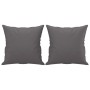 Sofá de 2 plazas con cojines cuero sintético gris 120 cm de , Sofás - Ref: Foro24-3200863, Precio: 246,15 €, Descuento: %