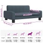 Cama para perros de tela gris oscuro 70x45x30 cm de , Camas para perros - Ref: Foro24-171859, Precio: 77,97 €, Descuento: %