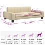 Cama para perros de tela crema 90x53x30 cm de , Camas para perros - Ref: Foro24-171846, Precio: 87,16 €, Descuento: %
