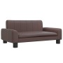 Cama para perros de cuero sintético marrón 70x45x30 cm de , Camas para perros - Ref: Foro24-171865, Precio: 71,11 €, Descuent...
