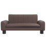 Cama para perros de cuero sintético marrón 70x45x30 cm de , Camas para perros - Ref: Foro24-171865, Precio: 71,11 €, Descuent...
