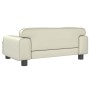 Cama para perros de cuero sintético crema 70x45x30 cm de , Camas para perros - Ref: Foro24-171890, Precio: 91,61 €, Descuento: %