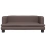 Cama para perros de cuero sintético marrón 80x45x30 cm de , Camas para perros - Ref: Foro24-171903, Precio: 71,04 €, Descuent...