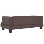 Cama para perros de cuero sintético marrón 80x45x30 cm de , Camas para perros - Ref: Foro24-171903, Precio: 71,04 €, Descuent...