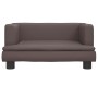 Cama para perros de cuero sintético marrón 60x40x30 cm de , Camas para perros - Ref: Foro24-171915, Precio: 70,49 €, Descuent...