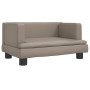 Cama para perros de cuero sintético color capuchino 60x40x30 cm de , Camas para perros - Ref: Foro24-171917, Precio: 69,84 €,...