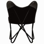 Silla mariposa butterfly para niños de cuero auténtico negro de , Sillones - Ref: Foro24-246385, Precio: 74,87 €, Descuento: %