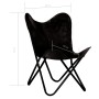 Silla mariposa butterfly para niños de cuero auténtico negro de , Sillones - Ref: Foro24-246385, Precio: 74,87 €, Descuento: %