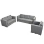 Conjunto de sofás 3 unidades tela gris claro de , Sofás - Ref: Foro24-274213, Precio: 937,58 €, Descuento: %