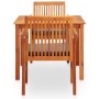 Set comedor de jardín 3 pzas y cojines madera maciza de acacia de , Conjuntos de jardín - Ref: Foro24-278901, Precio: 369,26 ...