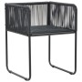 Sillas de jardín con cojines 6 unidades ratán sintético negro de , Sillas de jardín - Ref: Foro24-313108, Precio: 402,06 €, D...