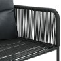 Sillas de jardín con cojines 6 unidades ratán sintético negro de , Sillas de jardín - Ref: Foro24-313108, Precio: 402,06 €, D...
