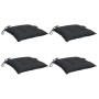 Cojines de silla de jardín 4 uds tela Oxford negro 50x50x7 cm de , Cojines para sillas y sofás - Ref: Foro24-314918, Precio: ...