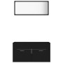 Juego de muebles de baño 2 pzas madera contrachapada negro de vidaXL, Muebles de baño - Ref: Foro24-804801, Precio: 100,95 €,...