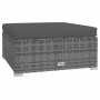 Set de muebles de jardín 4 pzas y cojines ratán sintético gris de , Conjuntos de jardín - Ref: Foro24-317512, Precio: 417,60 ...