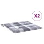 Cojines de silla de jardín 2 uds tela a cuadros gris 40x40x3 cm de , Cojines para sillas y sofás - Ref: Foro24-314035, Precio...