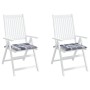 Cojines de silla de jardín 2 uds tela a cuadros gris 40x40x3 cm de , Cojines para sillas y sofás - Ref: Foro24-314035, Precio...