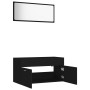 Juego de muebles de baño 2 pzas madera contrachapada negro de vidaXL, Muebles de baño - Ref: Foro24-804801, Precio: 100,95 €,...