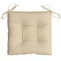 Cojines de silla de jardín 6 uds tela Oxford beige 50x50x7 cm de , Cojines para sillas y sofás - Ref: Foro24-314907, Precio: ...