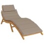 Cojín de tumbona de tela Oxford taupé 186x58x3 cm de , Cojines para sillas y sofás - Ref: Foro24-314166, Precio: 45,40 €, Des...