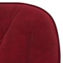 Silla de oficina giratoria de terciopelo rojo tinto de , Sillas de oficina - Ref: Foro24-344861, Precio: 96,79 €, Descuento: %